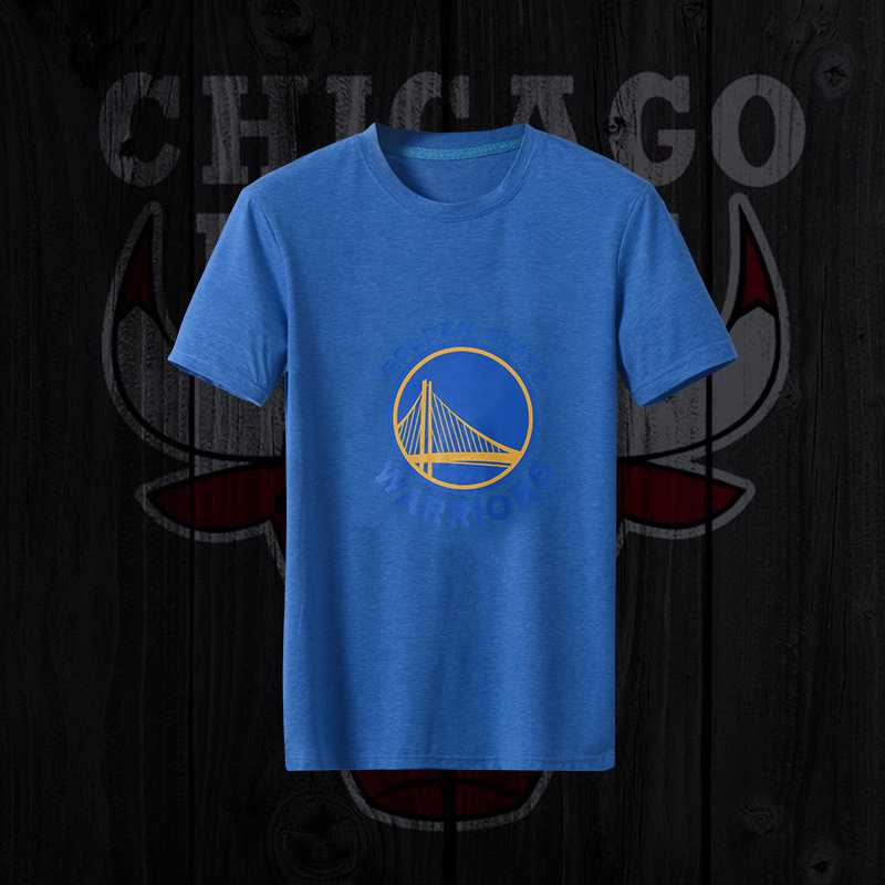 Men's Warriors Fresh Logo Blue Short Sleeve T-Shirt FengYun,We sell and wholesale Men's Warriors Fresh Logo Blue Short Sleeve T-Shirt FengYun on line form chian!